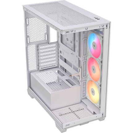 CORSAIR 3500X RS-R Caja Mid Tower ATX Blanca con 3 Ventiladores ARGB 16.73 Pulgadas GPU