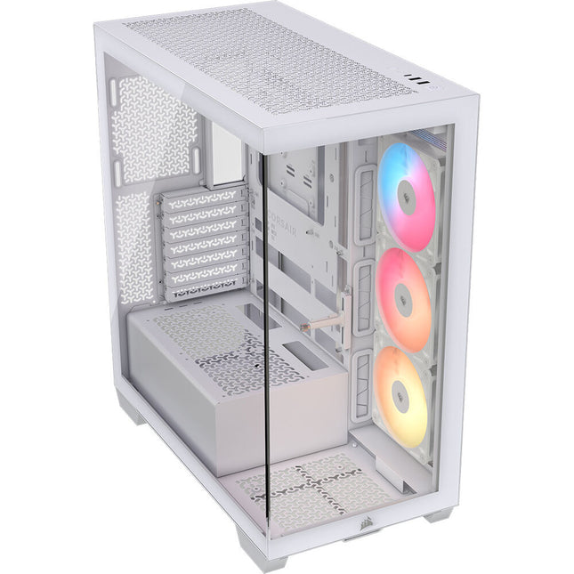 CORSAIR 3500X RS-R Caja Mid Tower ATX Blanca con 3 Ventiladores ARGB 16.73 Pulgadas GPU