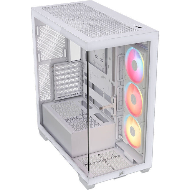 CORSAIR 3500X LX-R RGB iCUE LINK Torre Media ATX Blanco 3 Ventiladores 16.73" GPU