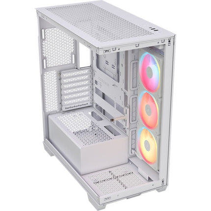 CORSAIR 3500X LX-R RGB iCUE LINK Torre Media ATX Blanco 3 Ventiladores 16.73" GPU