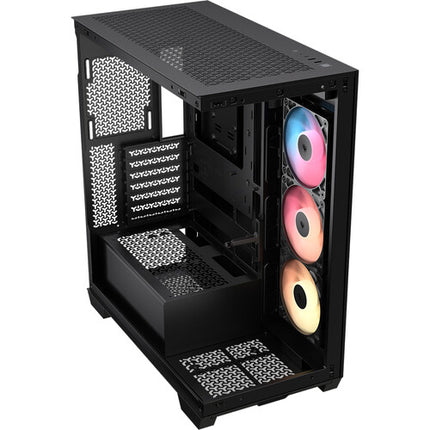 CORSAIR 3500X RS-R ARGB Caja PC Mid-Tower ATX con 3 Ventiladores ARGB y Paneles de Cristal Templado