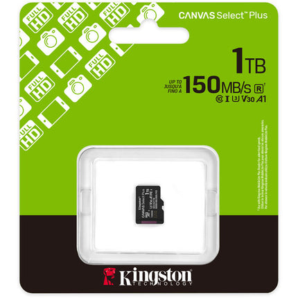 Kingston 1TB Canvas Select Plus microSDXC Tarjeta de Memoria UHS-I 150 MB/s