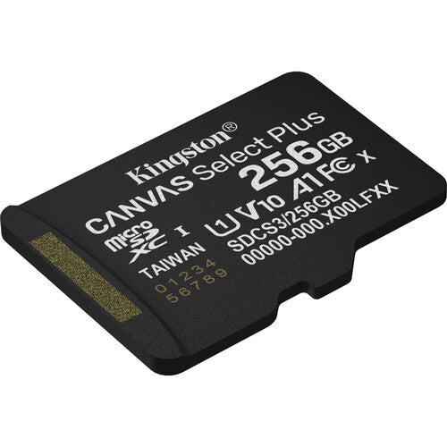Kingston Canvas Select Plus microSDXC 256GB UHS-I 150MBs Clase 10