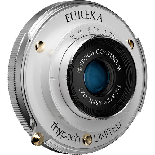 Thypoch Eureka 28mm f/2.8 Lente Gran Angular Full Frame con Adaptador X-Mount Plata
