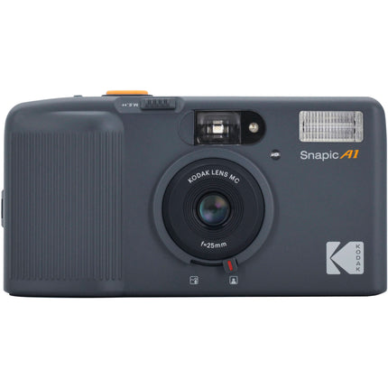 Kodak Snapic A1 Cámara de película 35mm Lente 25mm f9.5 Flash integrado