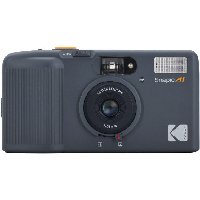 Kodak Snapic A1 Cámara de película 35mm Lente 25mm f9.5 Flash integrado