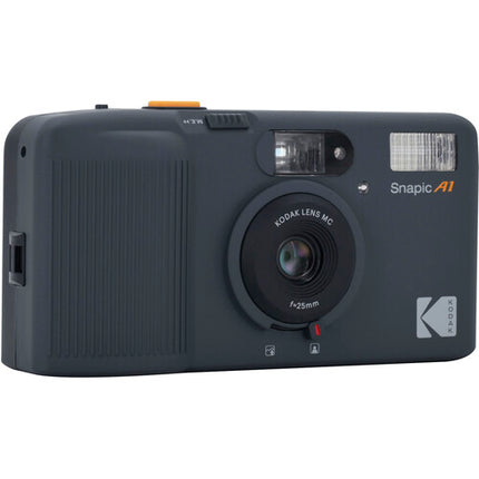 Kodak Snapic A1 Cámara de película 35mm Lente 25mm f9.5 Flash integrado