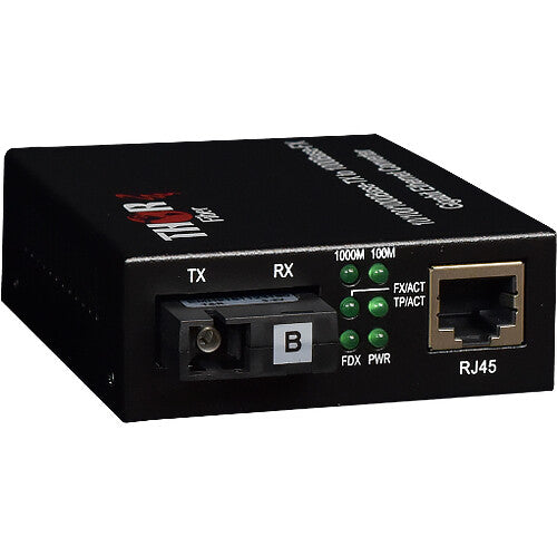Thor F-GET-TRS-B Convertidor de Medios Ethernet Gigabit Fibra Simple 1550nm 1000Mb/s