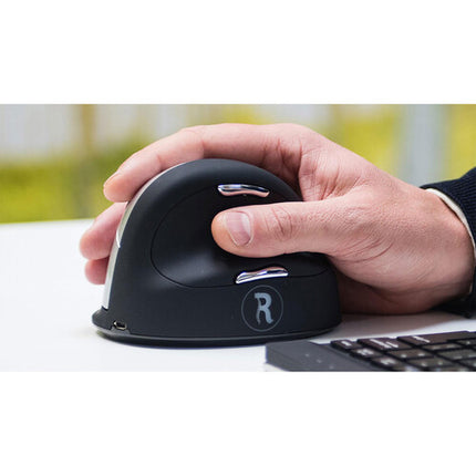 R-Go Tools Break Ratón Inalámbrico Vertical Bluetooth 2400 dpi Ergónomico Diestro Grande