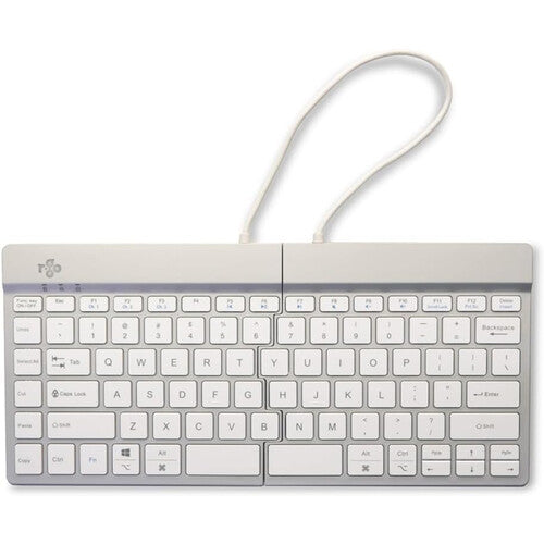 R-Go Tools Ergonomic Split Break Teclado Inalámbrico Bluetooth 5.0 Blanco