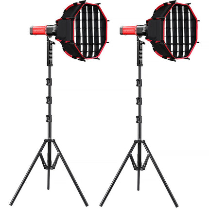 GVM PD60B Monoluz LED Bi-Color Kit 2 Luces 9240 Lux 2700-6800K