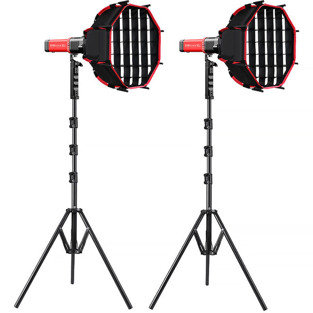 GVM PD60B Monoluz LED Bi-Color Kit 2 Luces 9240 Lux 2700-6800K