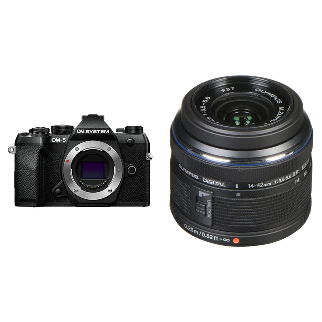 OM SYSTEM OM-5 Mark II Cámara sin Espejo 20.4MP Vídeo 4K Lente 14-42mm