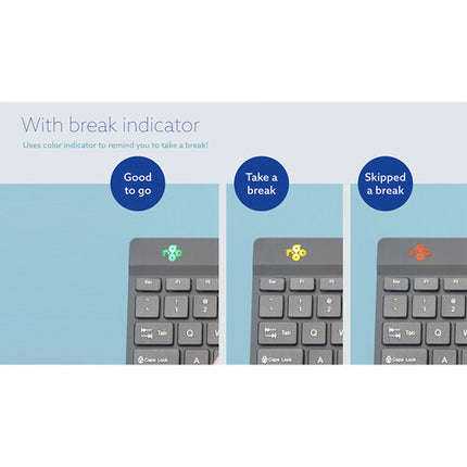 R-Go Tools Split Break Teclado Ergonómico Alámbrico USB-C Negro