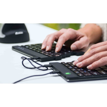 R-Go Tools Split Break Teclado Ergonómico Alámbrico USB-C Negro