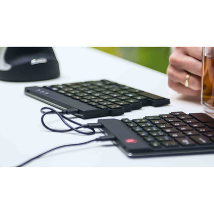 R-Go Tools Split Break Teclado Ergonómico Alámbrico USB-C Negro