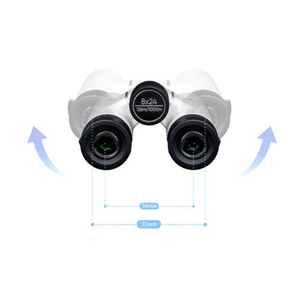 ZWO 8x24 Seestar VisionX Prismáticos Compactos Ligero 2.6' Enfoque Cercano
