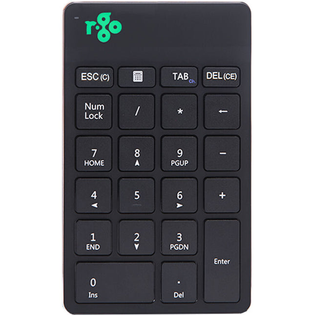 R-Go Tools Wireless Numpad Break teclado numérico inalámbrico 2.4 GHz luz LED negro