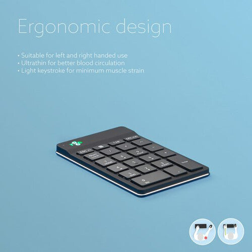 R-Go Tools Wireless Numpad Break teclado numérico inalámbrico 2.4 GHz luz LED negro