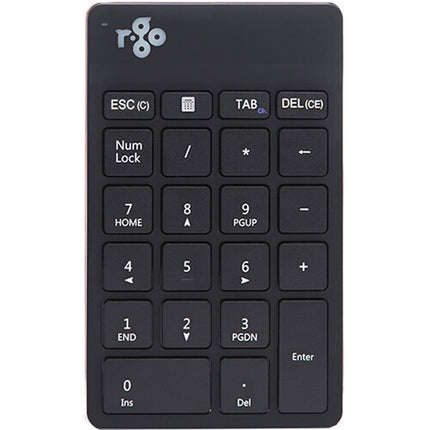 R-Go Tools Wireless Numpad Break teclado numérico inalámbrico 2.4 GHz luz LED negro
