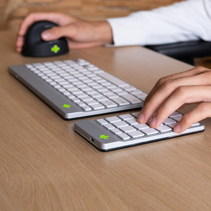 R-Go Tools Wireless Numpad Break teclado numérico inalámbrico 2.4 GHz luz LED blanco