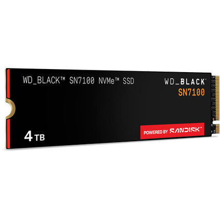 WD 4TB WD_BLACK SN7100 NVMe PCIe 4.0 SSD M.2 2280 7000MB/s Lectura Garantía 5 Años