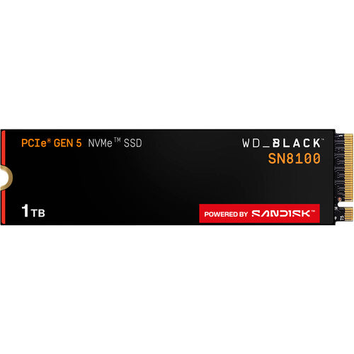 WD_BLACK SN8100 SSD Interno NVMe PCIe 5.0 M.2 4TB 14900MB/s Lectura