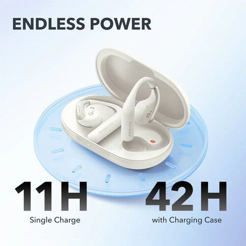 Soundcore by Anker AeroFit Pro Auriculares Abiertos con 16.2mm Drivers y Estuche de Carga