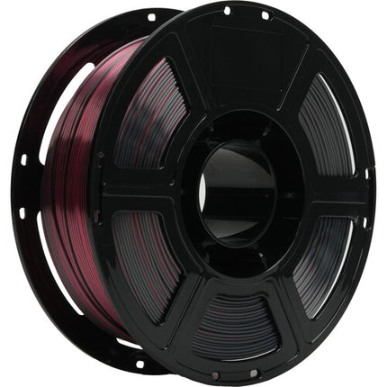 FlashForge Filamento PLA Seda 1.75mm 2.2 lb Negro Rojo Temperatura 374-464ºF