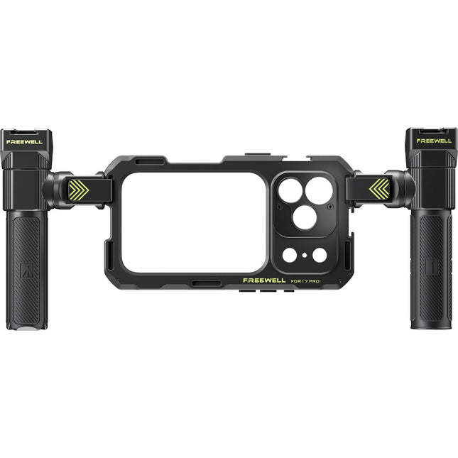 Freewell Genius Rig Cage para iPhone 17 Pro con Mango TriGenius y Control Remoto Bluetooth