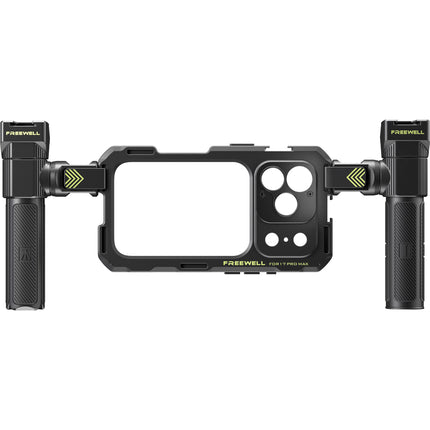 Freewell Genius Rig Cage para iPhone 17 Pro Max con Mango TriGenius y Control Bluetooth