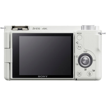 Sony ZV-E10 Cámara Sin Espejo Blanca 24.2MP 4K30p Pantalla Táctil