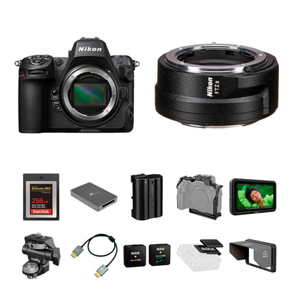 Nikon Z8 Cámara Sin Espejo 45.7MP 8.3K 60p con Adaptador FTZ II y Kit Creación