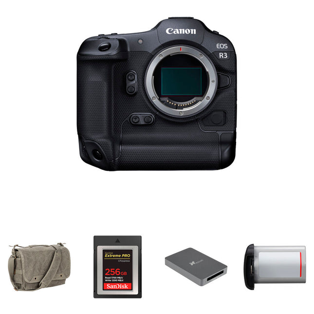 Canon EOS R3 Cámara Sin Espejo 24MP Kit con Batería y Tarjeta 256GB