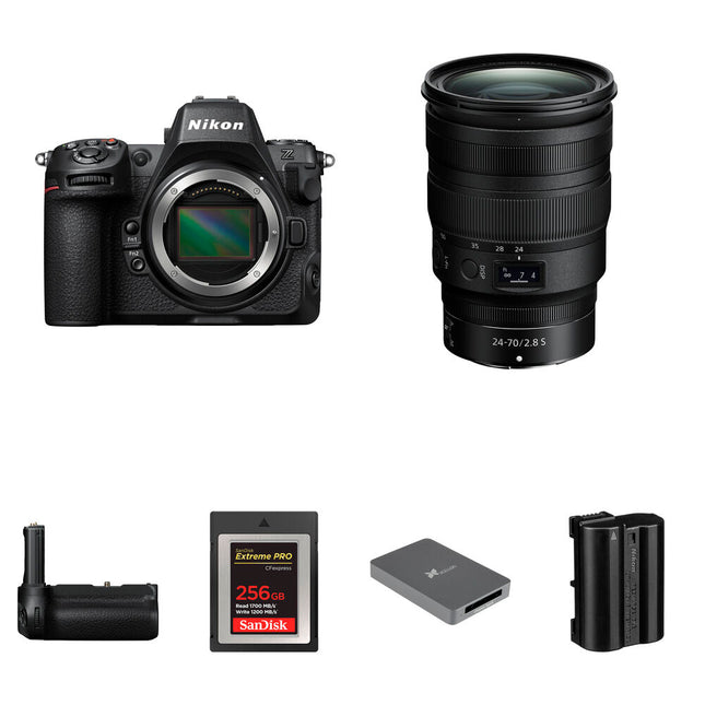 Nikon Z8 Cámara sin Espejo 45.7MP 24-70mm f/2.8 Kit Rendimiento