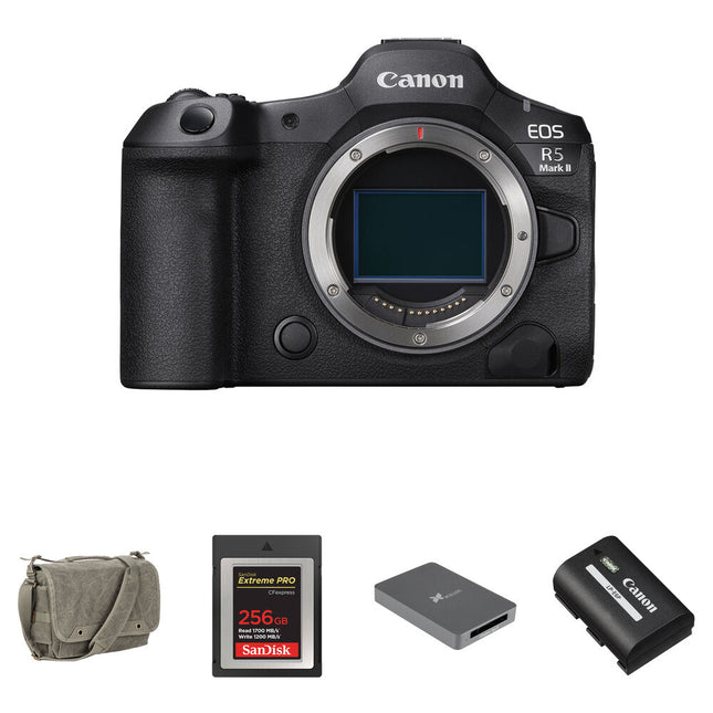 Canon EOS R5 Mark II Cámara Sin Espejo 45MP 8K 60fps Kit Essentials+
