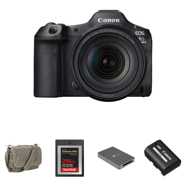 Canon EOS R5 Mark II Cámara Sin Espejo 45MP 8K 60fps con Kit Essentials