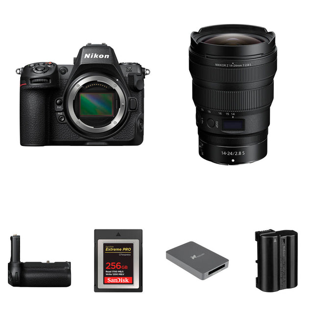 Nikon Z8 Cámara sin Espejo 45.7MP 8.3K 14-24mm f2.8 Kit Performance