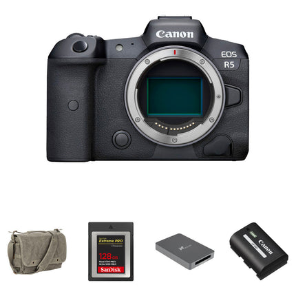 Canon EOS R5 Cámara sin Espejo 45MP 8K30 Kit Essentials+ 128GB