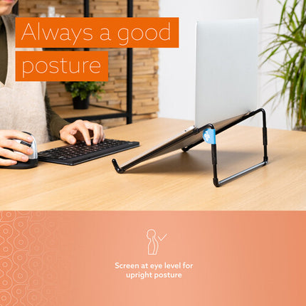 R-Go Tools Steel Travel Soporte para Laptop Plegable para 10 a 22"