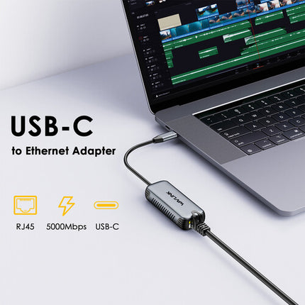 Wavlink USB-C 3.2 Gen 2 Adaptador de Ethernet 5G 95W Power Delivery