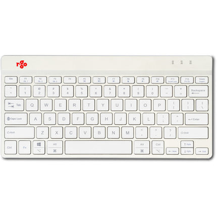 Teclado inalámbrico ergonómico compacto R-Go Tools Compact Wireless Break blanco QWERTY US