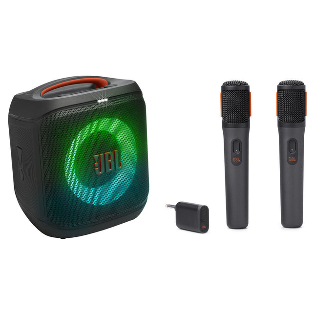 JBL PartyBox Encore Essential 2 Altavoz para fiesta 100W con 2 micrófonos inalámbricos