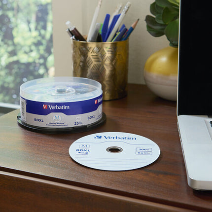 Verbatim M DISC BDXL 100GB Discos Blu-ray 6x 25 Unidades Spindle