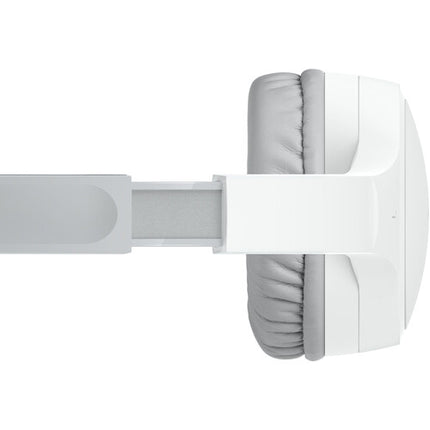 Auriculares inalámbricos Belkin SoundForm Mini para niños blancos con USB-C 30 horas batería y volumen limitado 85 dB