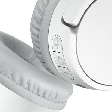 Auriculares inalámbricos Belkin SoundForm Mini para niños blancos con USB-C 30 horas batería y volumen limitado 85 dB