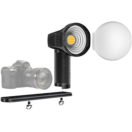 LENSGO 40H Luz LED portátil bicolor 40W 2600-7000K con difusor y soporte móvil
