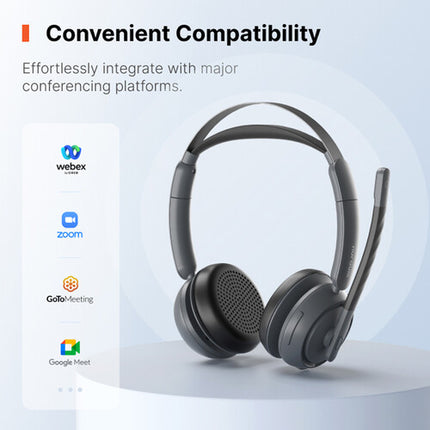 Nuroum HP31DU Auriculares Inalámbricos Bluetooth 5.3 35 Horas Batería USB