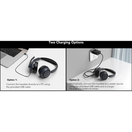 Nuroum HP31DU Auriculares Inalámbricos Bluetooth 5.3 35 Horas Batería USB
