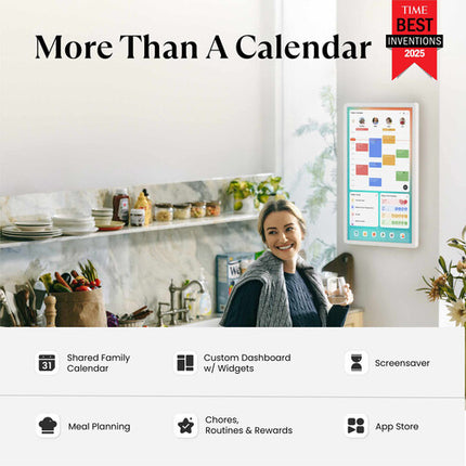 Cozyla 24 pulgadas pantalla táctil 1080p Calendario Wi-Fi 6 Bluetooth
